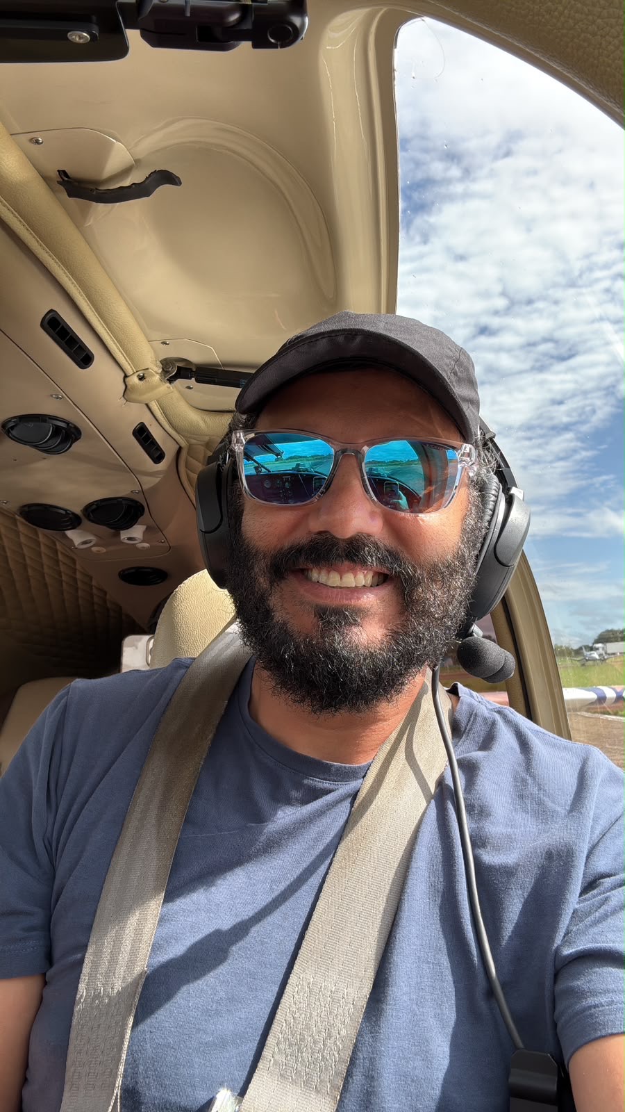 Daniel em aeronave